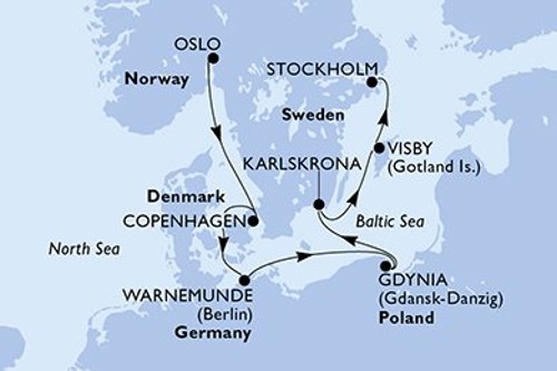Cruise itinerary