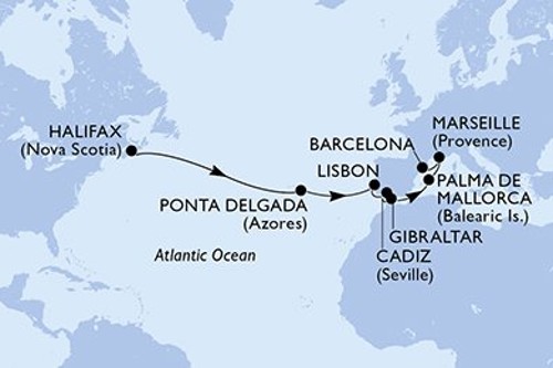 Cruise itinerary