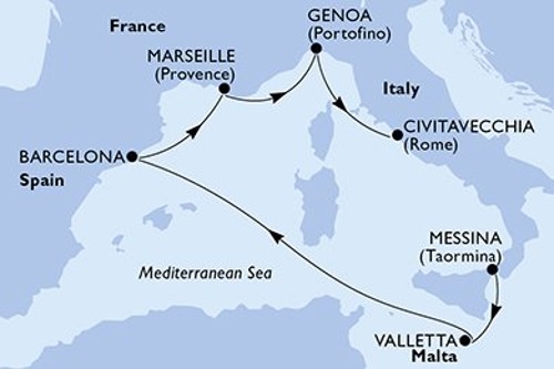 Cruise itinerary