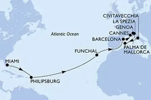 Маршрут круиза