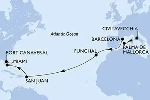 Маршрут круиза