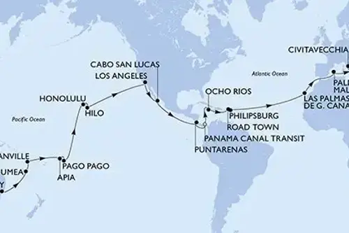 Маршрут круиза