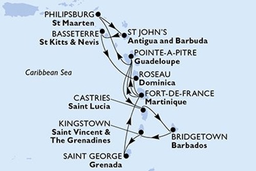 Cruise itinerary