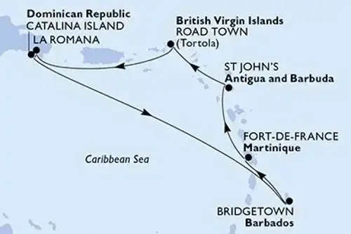 Маршрут круиза