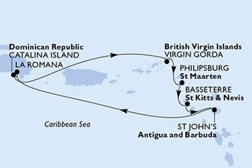 Cruise itinerary