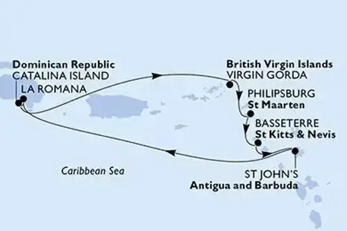 Маршрут круиза