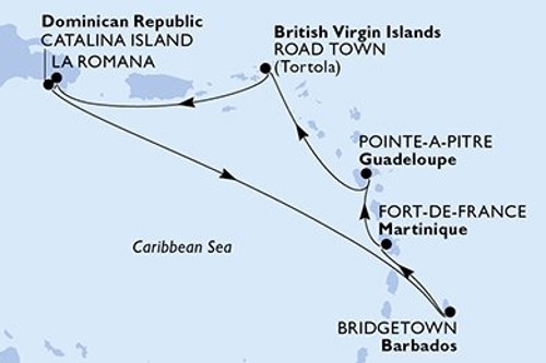 Cruise itinerary