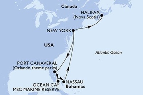 Cruise itinerary