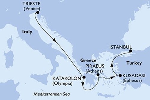 Cruise itinerary