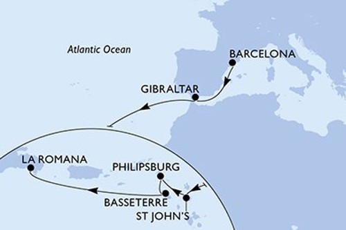 Cruise itinerary
