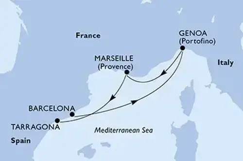 Маршрут круиза