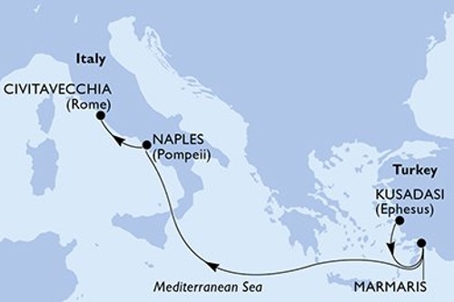 Cruise itinerary