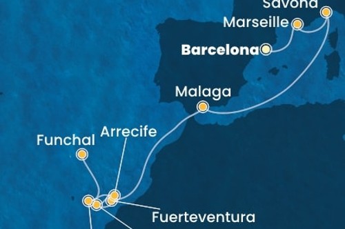 Cruise itinerary