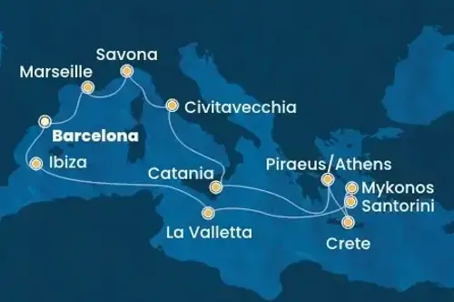 Маршрут круиза