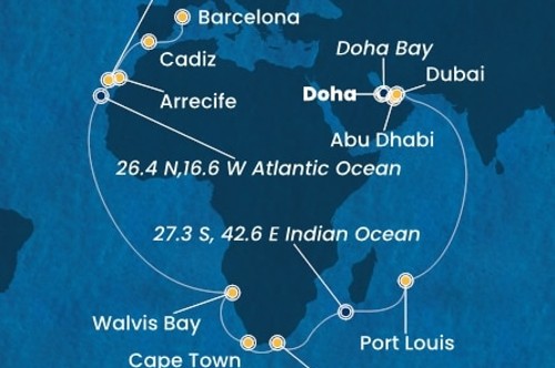 Cruise itinerary