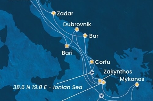 Cruise itinerary