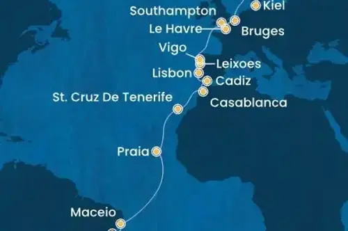 Маршрут круиза