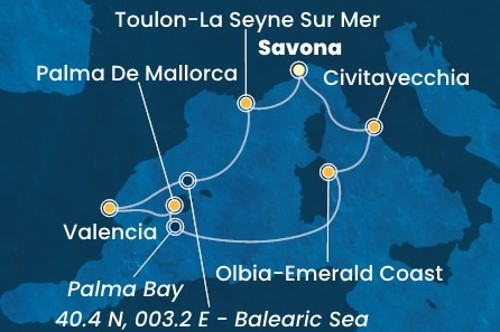 Cruise itinerary