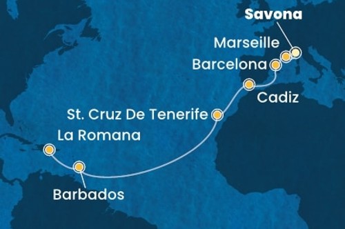 Cruise itinerary