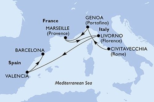 Cruise itinerary