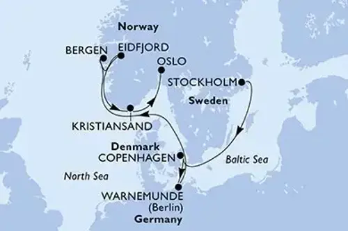 Маршрут круиза