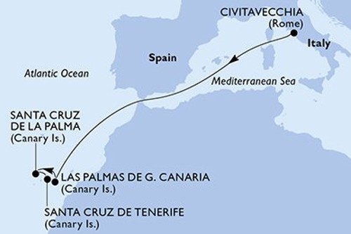 Cruise itinerary