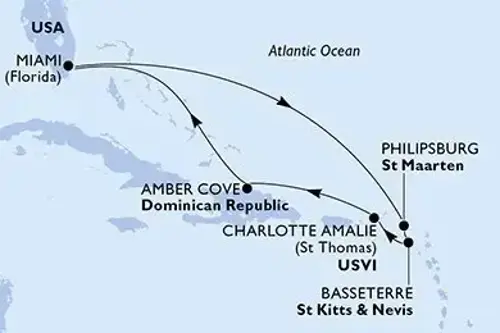 Маршрут круиза