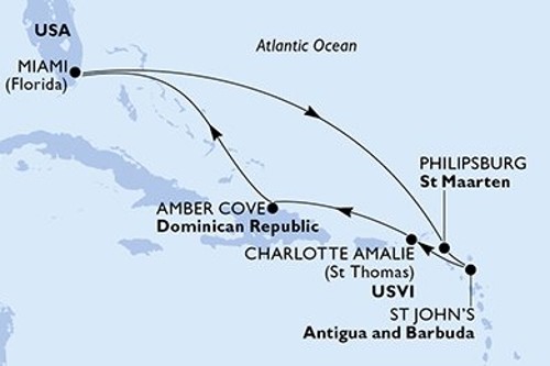 Cruise itinerary