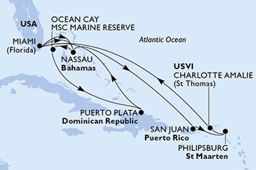 Cruise itinerary