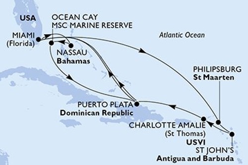 Cruise itinerary