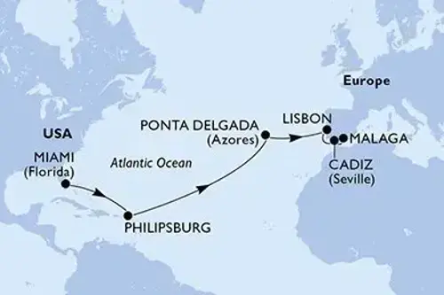 Маршрут круиза