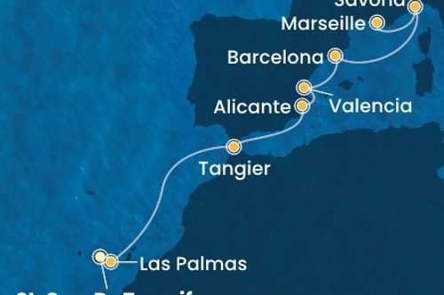 Cruise itinerary
