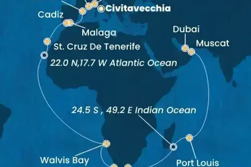 Маршрут круиза