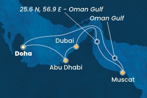 Cruise itinerary