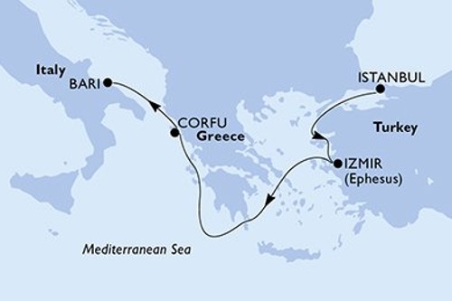 Cruise itinerary
