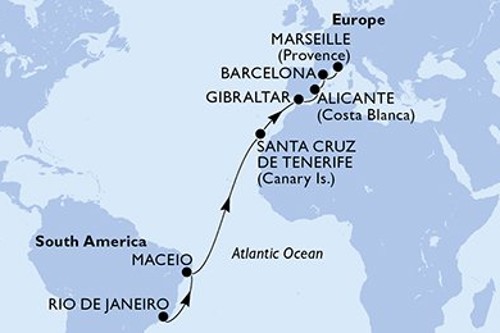 Cruise itinerary