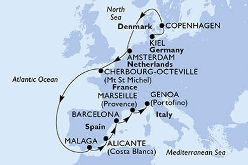Cruise itinerary