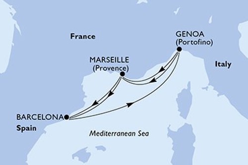 Cruise itinerary