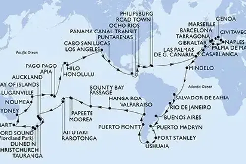 Маршрут круиза