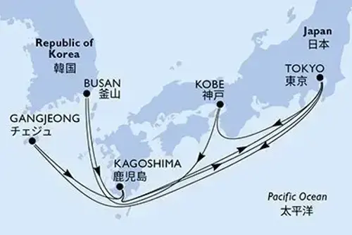 Маршрут круиза