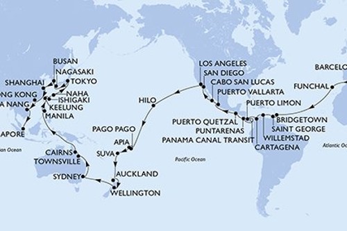 Cruise itinerary