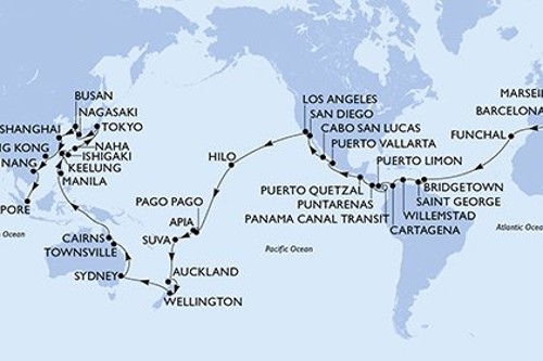 Cruise itinerary