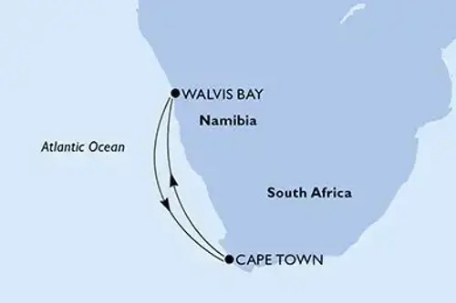 Маршрут круиза