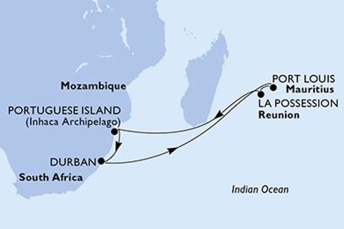 Cruise itinerary