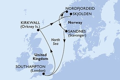 Cruise itinerary