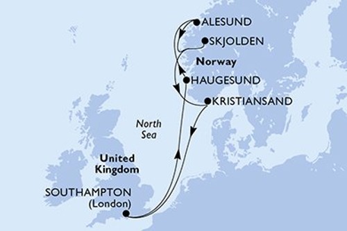 Cruise itinerary