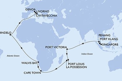 Cruise itinerary