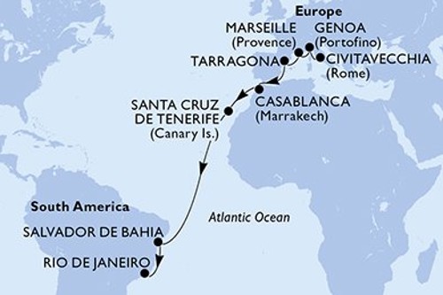 Cruise itinerary