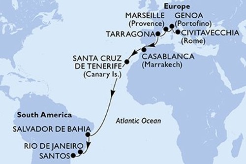 Cruise itinerary
