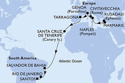 Cruise itinerary